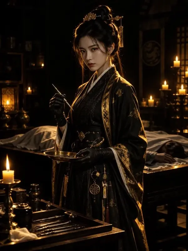 大理寺的一支毒短剧封面，悬疑题材古装短剧