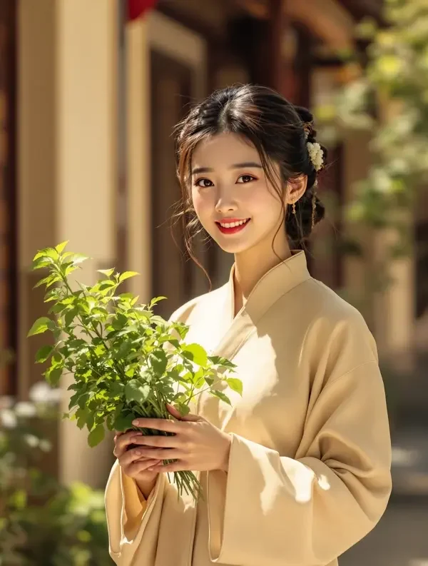 俏嫁娘子会装仙短剧封面，穿越重生题材古装短剧